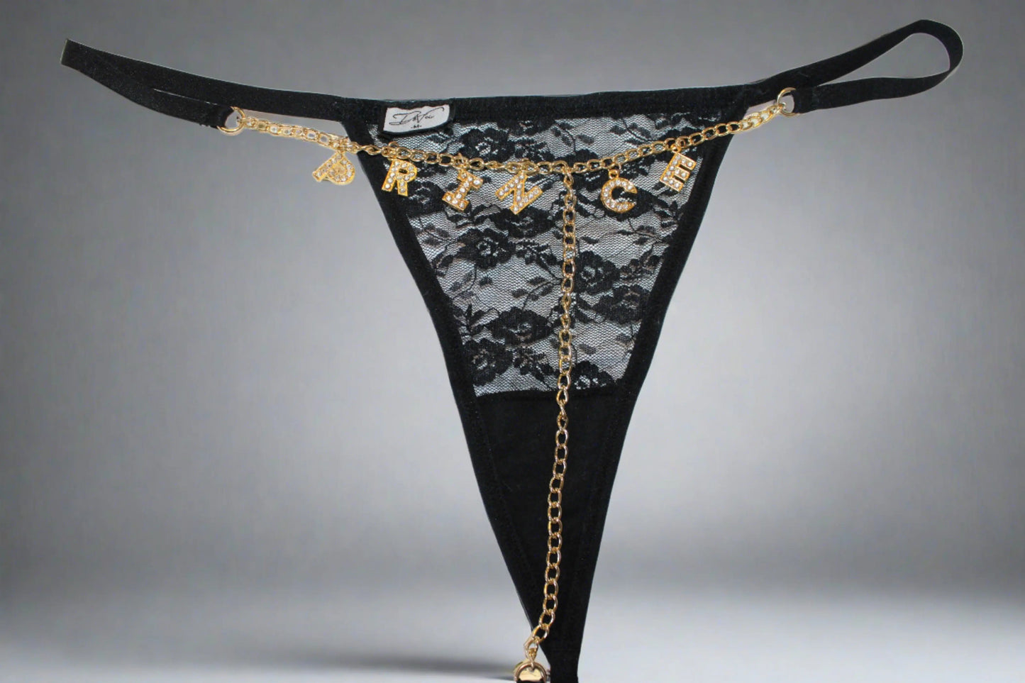 CHAIN THONG. Custom lingerie gift . Sexy lingerie with chain detail